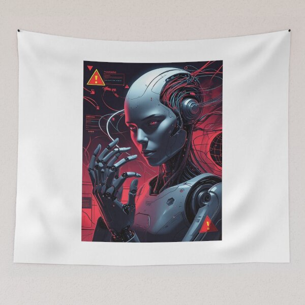 Item preview, AI Warning – The Dark Horizon of Technology designed and sold by smitke.