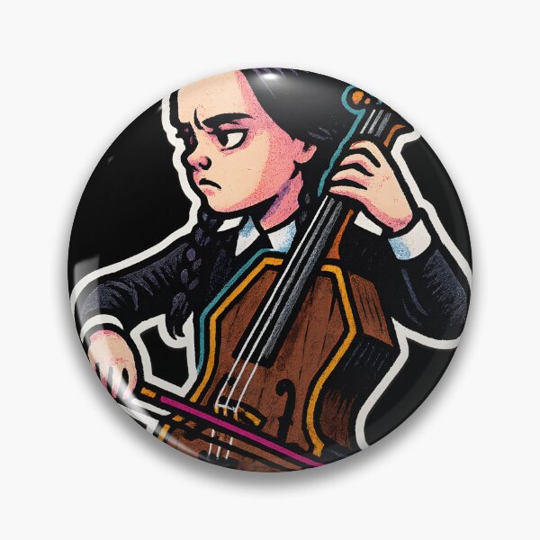 Item preview, Wednesday Coffin Cello Doodle designed and sold by shockSpot.