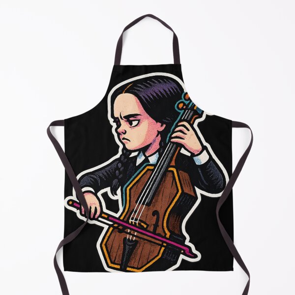 Item preview, Wednesday Coffin Cello Doodle designed and sold by shockSpot.