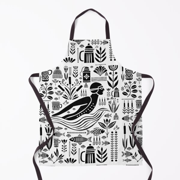 Item preview, Wild Swimming Design – Black & White Swimmer Art, Sea Swimming Gift, Cold Water Swim Illustration, Coastal Living Wall Art & Apparel designed and sold by krisevansart.