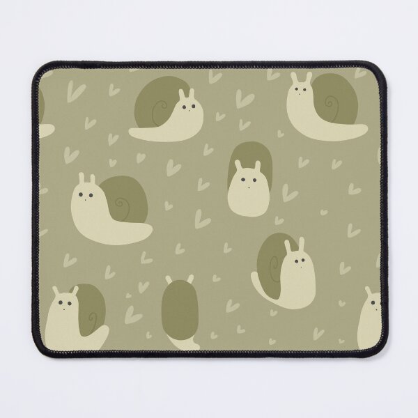 Item preview, Cute Snail and Heart Pattern - Brown designed and sold by space-kitten.
