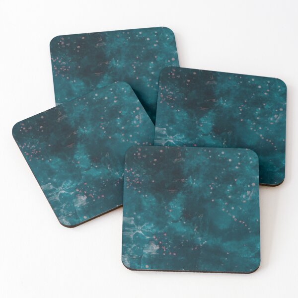 Item preview, Deep Space Teal Galaxy Texture designed and sold by FestivityFinds.