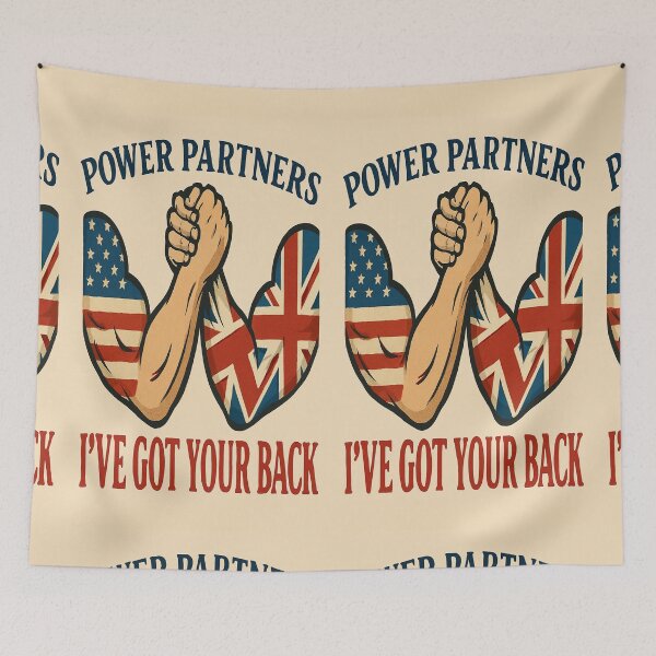 Item preview, USA & UK Power Partners Alliance – I’ve Got Your Back   designed and sold by Gazmerch.