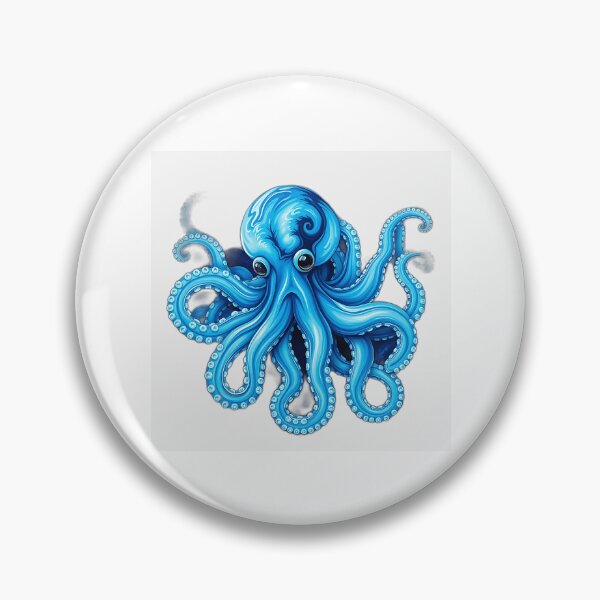 Item preview, Blue and Green Octopus Art designed and sold by sharon1210.