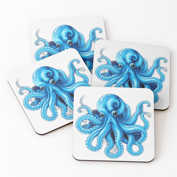 Item preview, Blue and Green Octopus Art designed and sold by sharon1210.