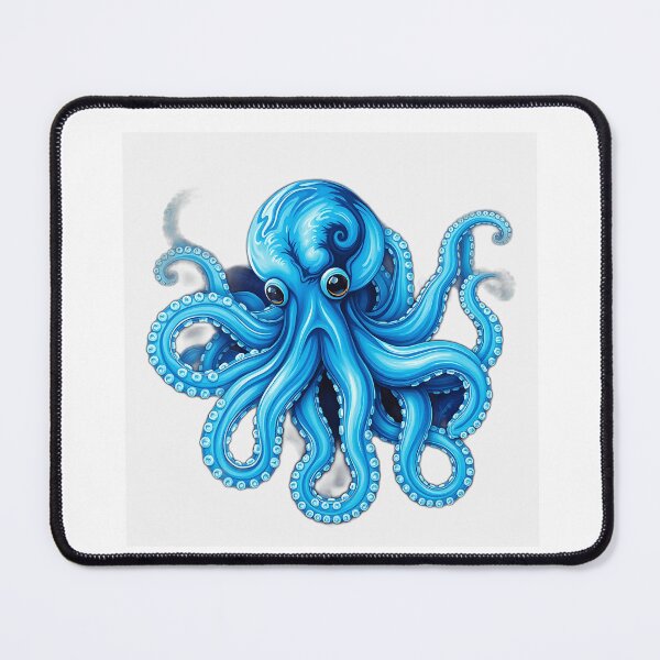 Item preview, Blue and Green Octopus Art designed and sold by sharon1210.