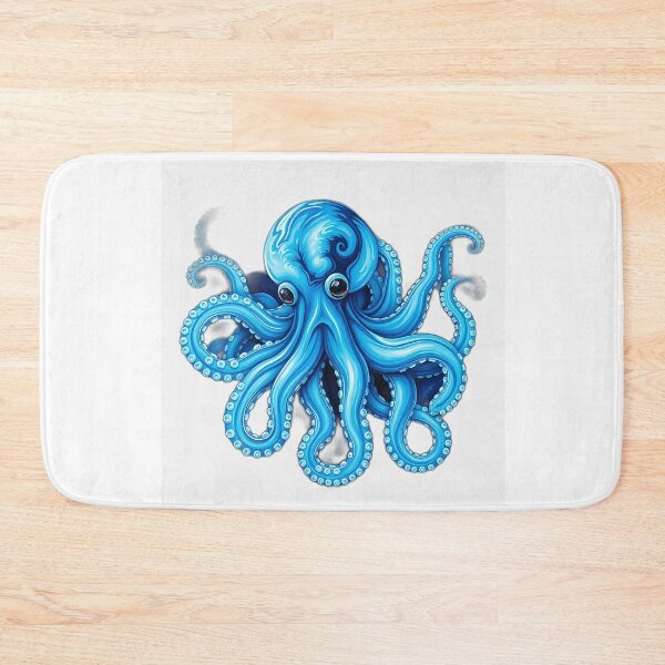 Item preview, Blue and Green Octopus Art designed and sold by sharon1210.