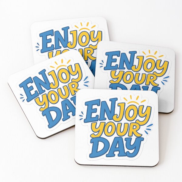 Item preview, Enjoy Your Day - Motivational Positive Cheerful Quote Message designed and sold by SassyArtistry.