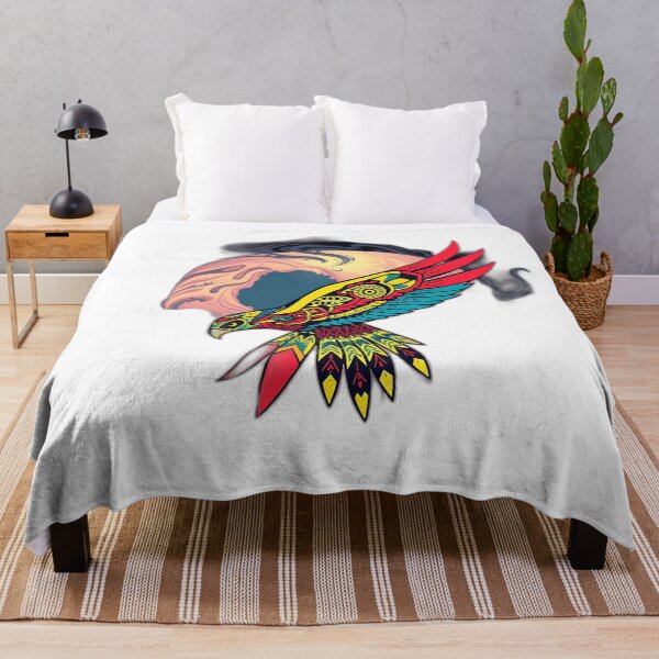 Item preview, Aztec Falcon with Futuristic Patterns designed and sold by sharon1210.
