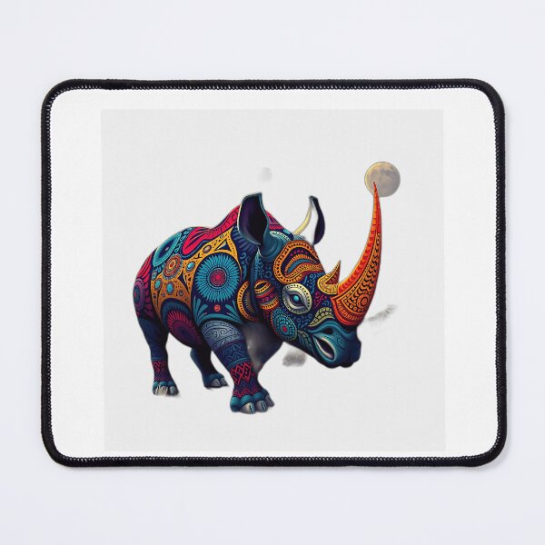 Item preview, Aboriginal Futuristic Rhino Art designed and sold by sharon1210.