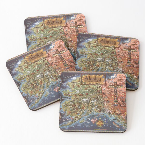 Item preview, Alaska Far North Frontier Old Map 1959 designed and sold by PetsArt.