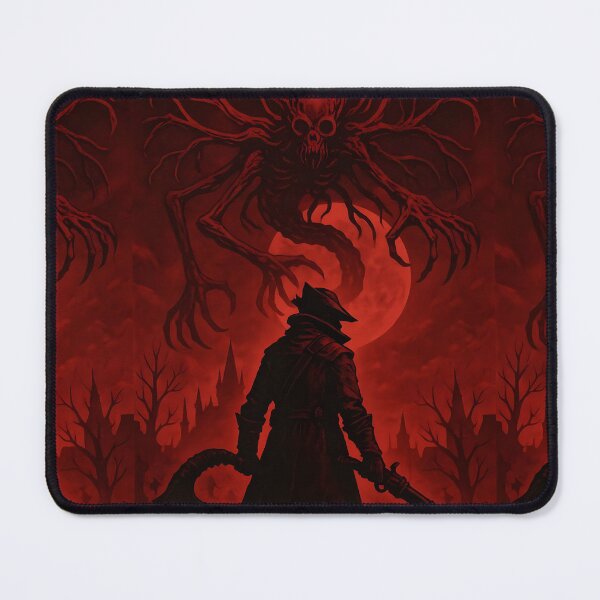 Item preview, Hunter and the blood moon designed and sold by ManateeMerchy.