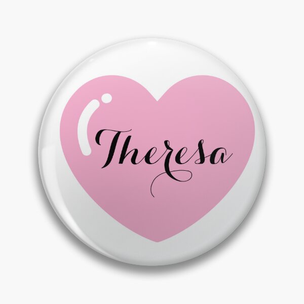 Item preview, Theresa Name with Pink Heart  designed and sold by Monika Howarth.