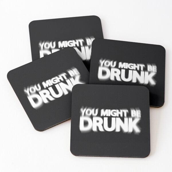Item preview, Sarcastic YOU MIGHT BE DRUNK design – Funny Drinking Party Quote Typography Graphic designed and sold by zenturtlemerch.