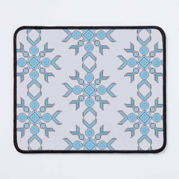 Item preview, Blue Cross Stitch Snowflake designed and sold by FlyingJackalope.