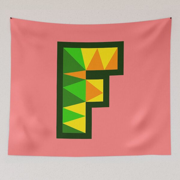 Item preview, My Type “F” Letter in Citrus Theme designed and sold by Artwork by Daniel Adams.