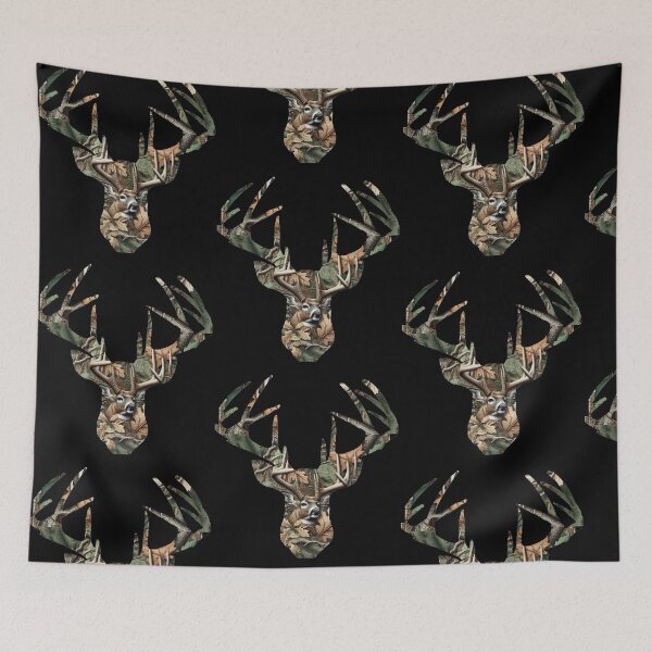 Item preview, Deer Camo Trophy Whitetail Buck Head designed and sold by LifeCrush.