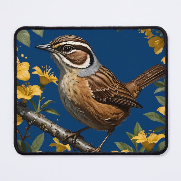 Item preview, Carolina Wren Surrounded By Yellow Jessamine designed and sold by taiche.