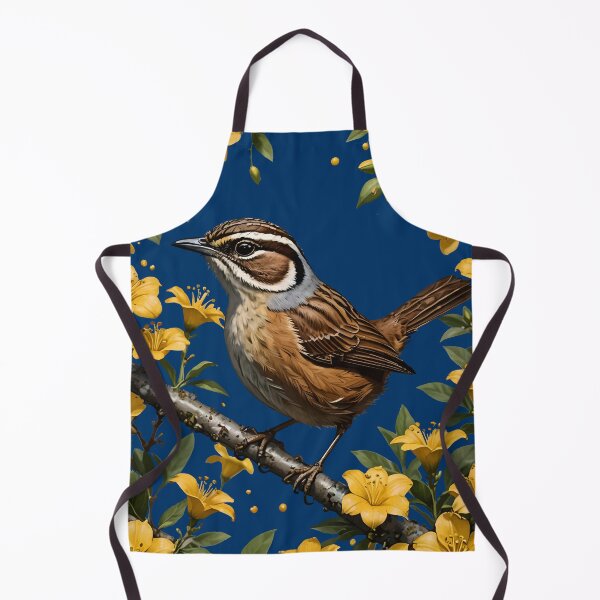 Item preview, Carolina Wren Surrounded By Yellow Jessamine designed and sold by taiche.