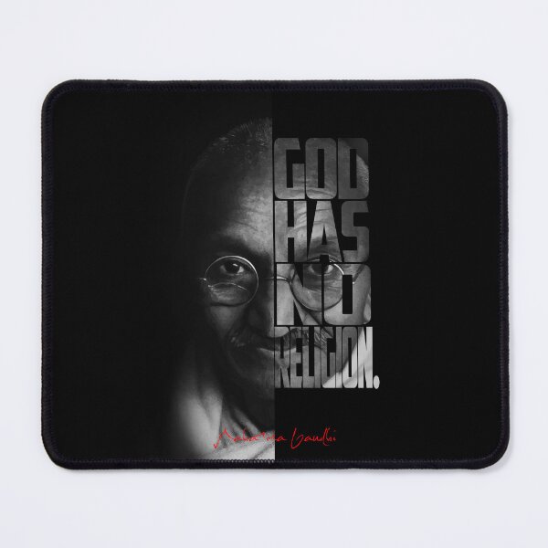 Item preview, Mahatma Gandhi – Minimalist Split-Face Typography Portrait designed and sold by Enea Kelo.