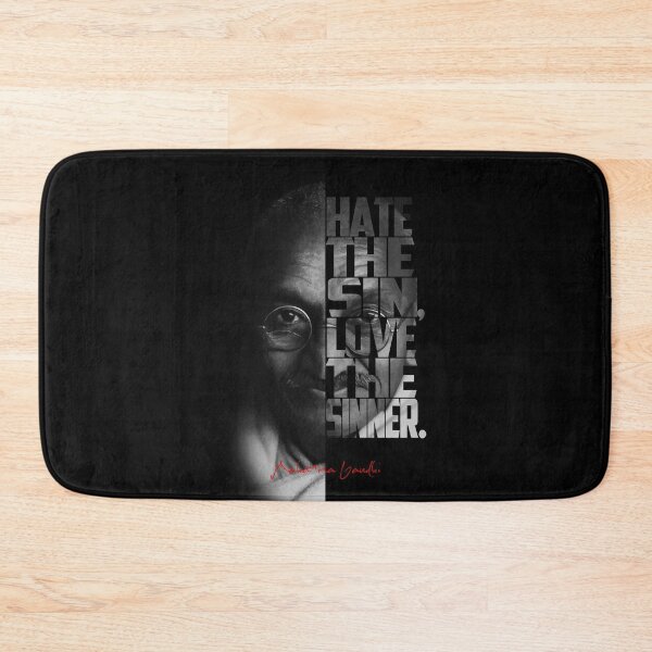 Item preview, Copy of Mahatma Gandhi – Minimalist Split-Face Typography Portrait designed and sold by Enea Kelo.