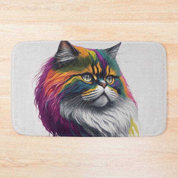 Item preview, Captivating digital artwork of cat designed and sold by VirtualPalette.