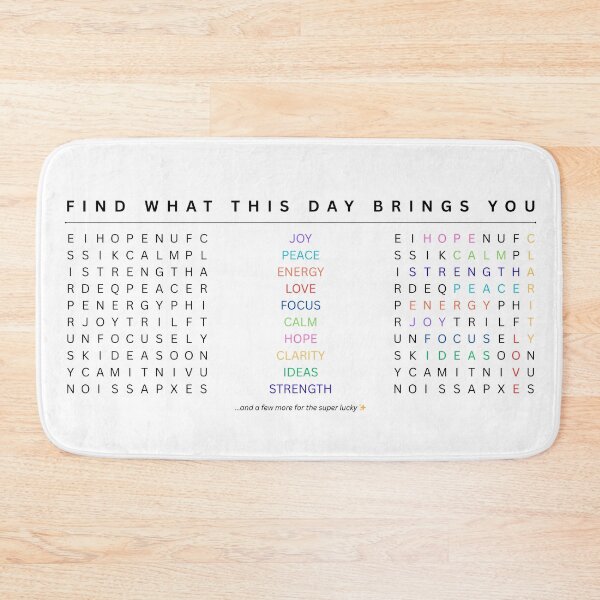 Item preview, Inspirational Word Search – Daily Positive Words Puzzle – Fun Brain Teaser & Motivational Gift designed and sold by Yuli Club.