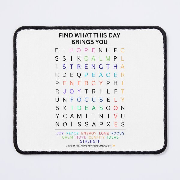 Item preview, Inspirational Word Search – Daily Positive Words Puzzle – Fun Brain Teaser & Motivational Gift designed and sold by Yuli Club.