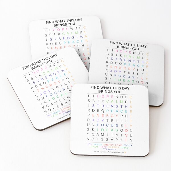 Item preview, Inspirational Word Search – Daily Positive Words Puzzle – Fun Brain Teaser & Motivational Gift designed and sold by Yuli Club.