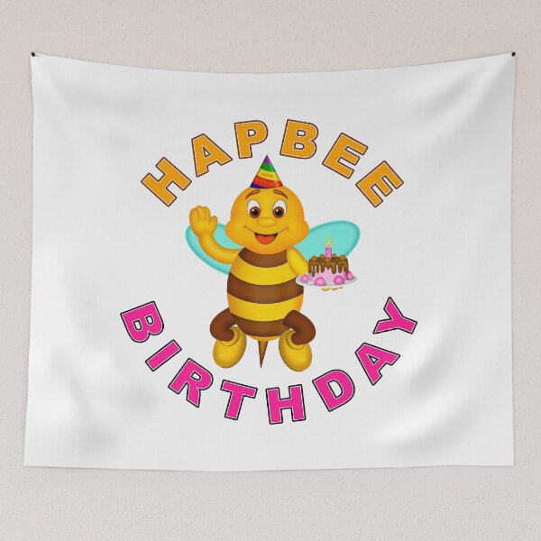 Item preview, HAPBEE Birthday designed and sold by LuxeDigiArt.