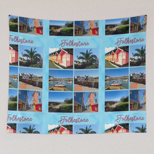 Item preview, Kent beach town Folkestone, England, perfect memory, Folkestone artists,  designed and sold by Coolparrotgirl.