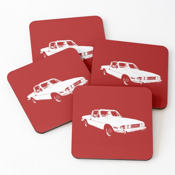 Item preview, Triumph Stag classic 1970s British car front quarter block white designed and sold by soitwouldseem.