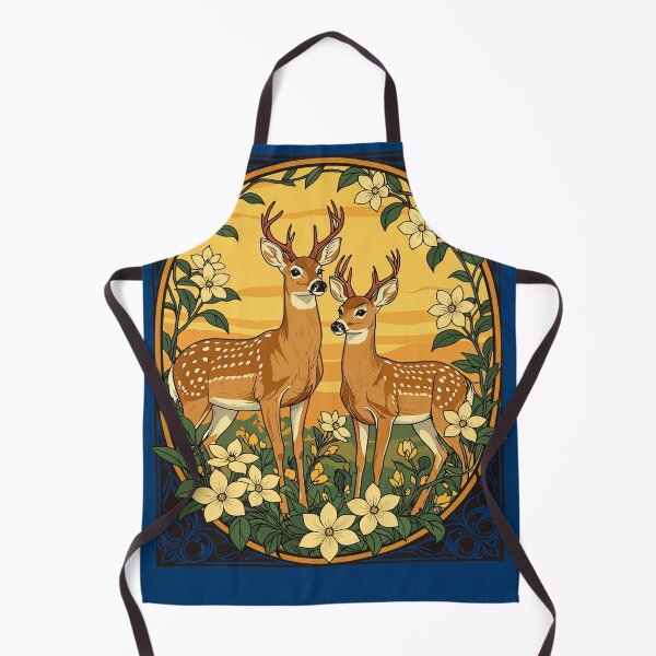Item preview, Whitetail Caribou And Yellow Jasmine Flowers designed and sold by taiche.