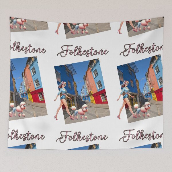 Item preview, Folkestone beach town, Folkestone artists, Kent, England, artists street designed and sold by Coolparrotgirl.
