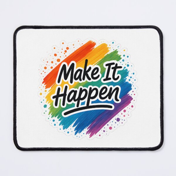 Item preview, Make It Happen ! - Motivational Positive Cheerful Quote Message  designed and sold by SassyArtistry.