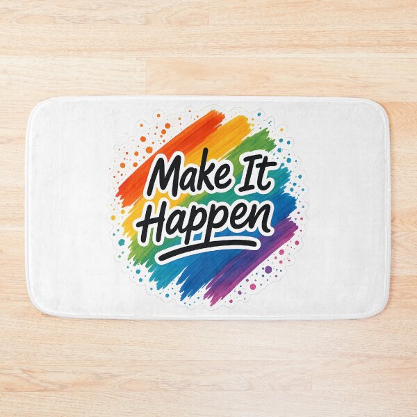 Item preview, Make It Happen ! - Motivational Positive Cheerful Quote Message  designed and sold by SassyArtistry.