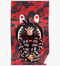 bape goku Poster