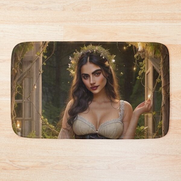 Item preview, Moonlit Cottagecore Witch – Rustic Garden Magic Fantasy Art designed and sold by MissSaylor.