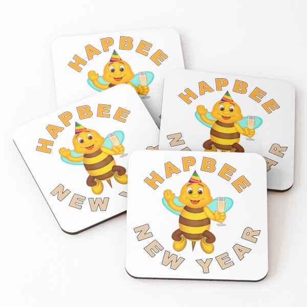 Item preview, HAPBEE New Year designed and sold by LuxeDigiArt.