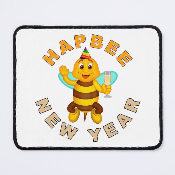 Item preview, HAPBEE New Year designed and sold by LuxeDigiArt.
