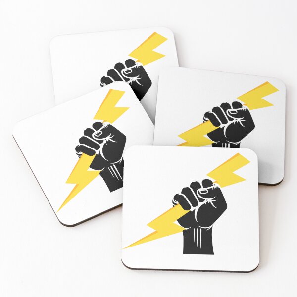 Item preview, Hand / Fist holding a Lightning Bolt designed and sold by Holy Coast Threads (Formerly ChristianFlower).