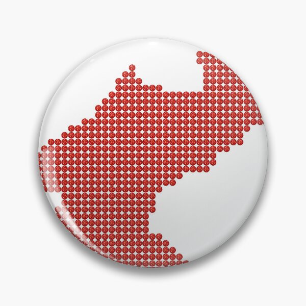 Item preview, North Korea Red Rhinestone designed and sold by TheIconSmith.