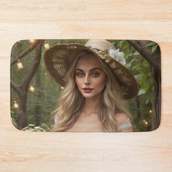 Item preview, Herbalist’s Night – Cottagecore Witch with Flowers and Lantern Glow designed and sold by MissSaylor.