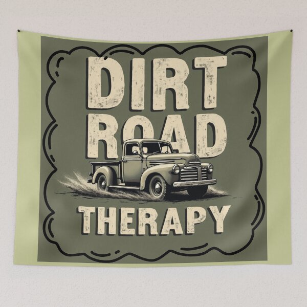 Item preview,  Dirt Road Therapy Vintage Truck Design designed and sold by rustyroofco.