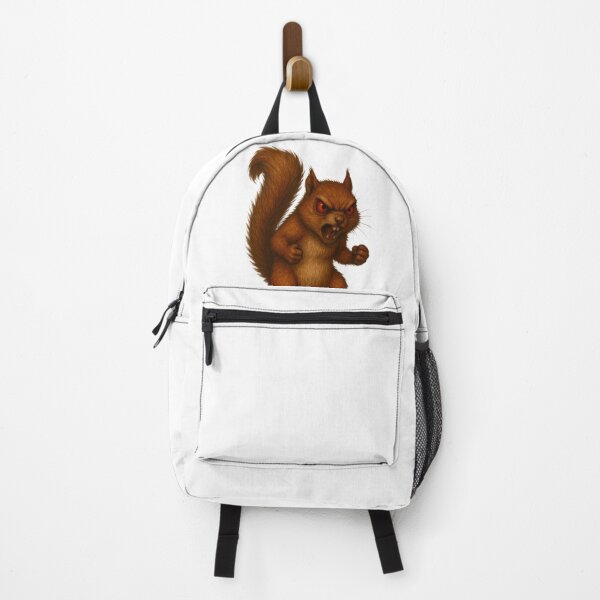 Item preview, Angry Red-Eyed Squirrel – Fierce Cartoon Woodland Animal designed and sold by SlomianyPisarz.