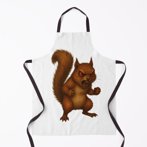 Item preview, Angry Red-Eyed Squirrel – Fierce Cartoon Woodland Animal designed and sold by SlomianyPisarz.