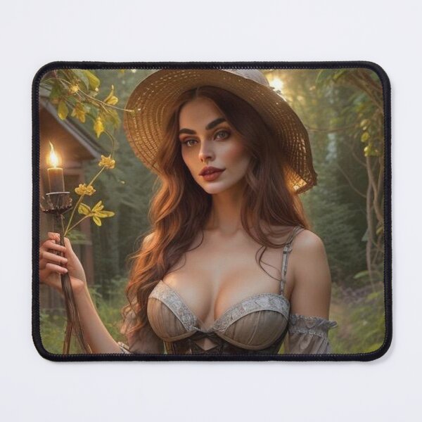 Item preview, Wildflower Witch – Moonlit Cottagecore Herbalist in Rustic Dress designed and sold by MissSaylor.