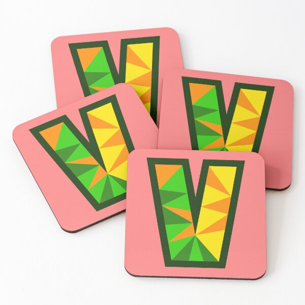 Item preview, My Type “V” Letter in Citrus Theme designed and sold by Artwork by Daniel Adams.