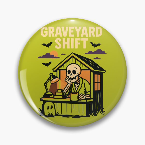 Item preview, Graveyard Shift Skeleton designed and sold by FunnySignalStudio.