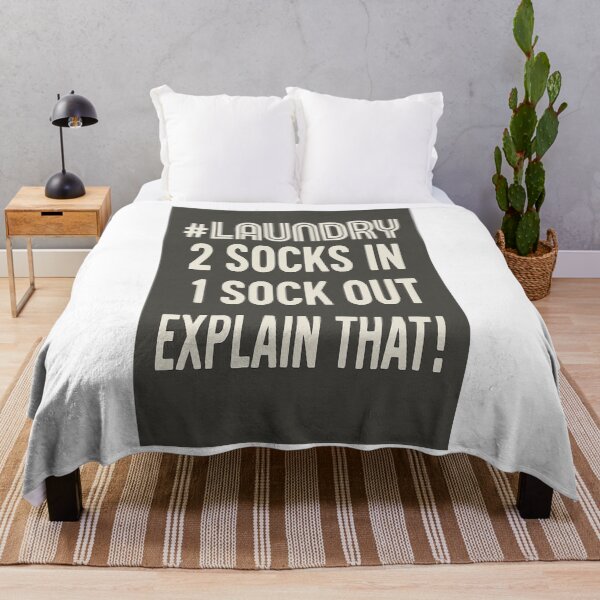 Item preview, Laundry Logic: 2 Socks In, 1 Sock Out – Explain That!! designed and sold by Gazmerch.